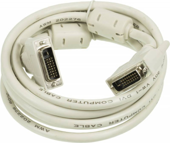 Кабель Ningbo DVI-D Dual Link (m) DVI-D Dual Link (m) 3м (RD-DVI-3-BR) феррит.кольца серый (блистер) - купить недорого с доставкой в интернет-магазине