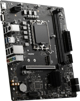Материнская плата MSI PRO B760M-E Soc-1700 Intel B760 2xDDR5 mATX AC`97 8ch(7.1) GbLAN+VGA+HDMI - купить недорого с доставкой в интернет-магазине