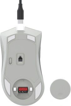 Мышь A4Tech Bloody R90 Plus белый оптическая 5000dpi беспров. USB 8but (R90 PLUS GREUISH WHITE) - купить недорого с доставкой в интернет-магазине