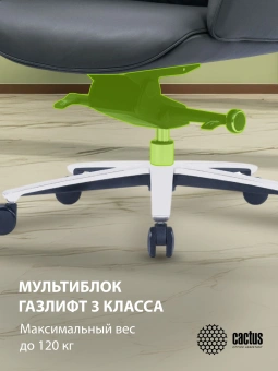 Кресло руководителя Cactus CS-LBK-MILANO кожа с подголов. крестов. алюминий - купить недорого с доставкой в интернет-магазине