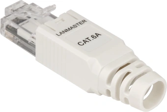 Коннектор Lanmaster LAN-TMP-U6A-WH полев.RJ45 кат.6A UTP бел. (упак.:1шт) - купить недорого с доставкой в интернет-магазине