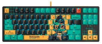 Клавиатура A4Tech AT87 Renegade черный/зеленый USB for gamer LED (AT87) кабель 1.8м - купить недорого с доставкой в интернет-магазине