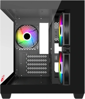 Корпус Bloody CC-121 черный без БП mATX 7x120mm 1xUSB2.0 1xUSB3.0 audio - купить недорого с доставкой в интернет-магазине