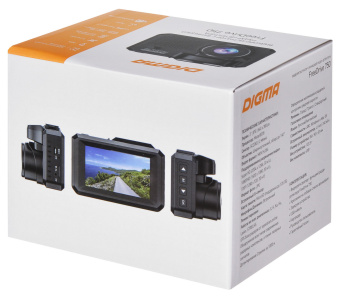 Видеорегистратор с радар-детектором Digma Freedrive 750 GPS черный - купить недорого с доставкой в интернет-магазине