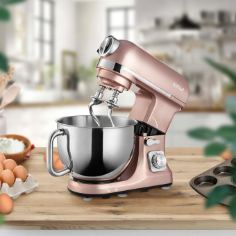 Миксер планетарный Kitfort КТ-3015 1000Вт золотистый - купить недорого с доставкой в интернет-магазине