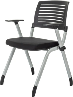 Стул Бюрократ X-Click черный на ножках металл серый - купить недорого с доставкой в интернет-магазине