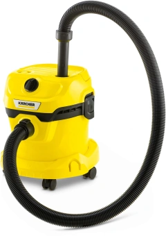 Строительный пылесос Karcher WD 2 Plus V-12/6/18/C Home 1000Вт (уборка: сухая) желтый - купить недорого с доставкой в интернет-магазине
