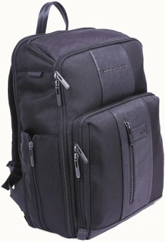 Рюкзак Piquadro Brief2 CA6648BR2/N черный нейлон/натур.кожа - купить недорого с доставкой в интернет-магазине