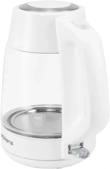 Чайник электрический Polaris PWK 1760CGL 1.7л. 2150Вт белый корпус: стекло/металл - купить недорого с доставкой в интернет-магазине