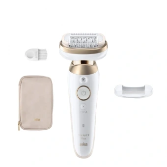 Эпилятор Braun SES9-011 скор.:2 насад.:3 от электр.сети от аккум. белый/золотистый - купить недорого с доставкой в интернет-магазине
