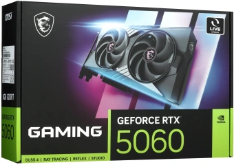 Видеокарта MSI PCI-E 5.0 RTX 5060 8G GAMING NVIDIA GeForce RTX 5060 8Gb 128bit GDDR7 2497/28000 HDMIx1 DPx3 HDCP Ret - купить недорого с доставкой в интернет-магазине