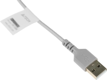 Наушники с микрофоном A4Tech Fstyler FH150U белый/серый 2м накладные USB оголовье (FH150U WHITE) - купить недорого с доставкой в интернет-магазине