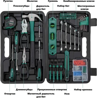 Набор инструментов Cartman 100056152658 152 предмета (жесткий кейс) - купить недорого с доставкой в интернет-магазине