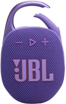 Колонка порт. JBL Clip 5 пурпурный 7W Mono BT 10м 1400mAh - купить недорого с доставкой в интернет-магазине