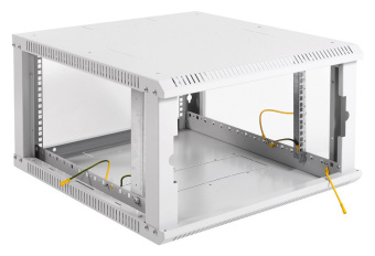 Шкаф коммутационный ЦМО ШРН-Эконом (ШРН-Э-6.650.1) настенный 6U 600x650мм пер.дв.металл 65кг серый 600мм 16.2кг 180град. 342мм IP20 металл - купить недорого с доставкой в интернет-магазине