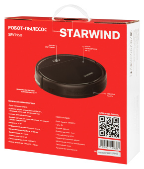 Пылесос-робот Starwind SRV3950 18Вт черный - купить недорого с доставкой в интернет-магазине