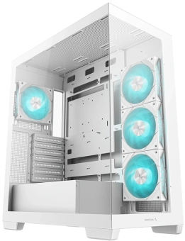 Корпус Deepcool CG580 4F WH белый без БП ATX 8x120mm 3x140mm 1xUSB3.0 audio bott PSU - купить недорого с доставкой в интернет-магазине