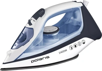 Утюг Polaris PIR 2483K 2400Вт синий/белый - купить недорого с доставкой в интернет-магазине