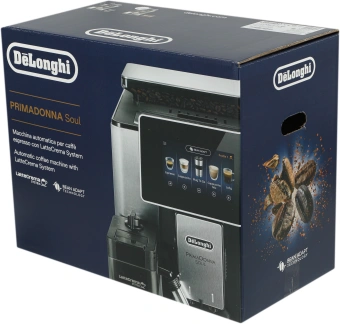 Кофемашина Delonghi Primadonna Soul ECAM610.75.MB 1450Вт черный/серебристый - купить недорого с доставкой в интернет-магазине