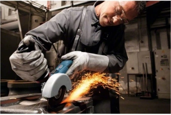 Углошлифовальная машина Bosch GWS 12-125 S 1200Вт 11000об/мин рез.шпин.:M14 d=125мм (06013A6020) - купить недорого с доставкой в интернет-магазине
