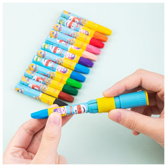 Масляная пастель Deli EC009-12 Super Wings шестигранные 12цв. картон.кор./европод. - купить недорого с доставкой в интернет-магазине