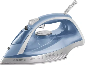 Утюг Polaris PIR 2668AK 2600Вт голубой/серебристый - купить недорого с доставкой в интернет-магазине