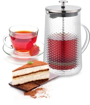 Френч-пресс Rondell RainDrops RDS-1965 1.0л прозрачный - купить недорого с доставкой в интернет-магазине