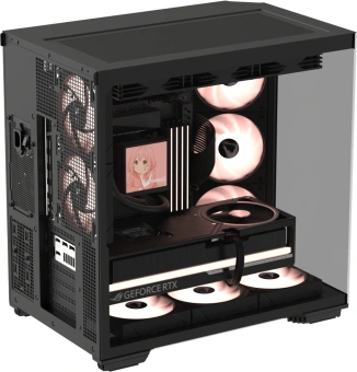 Корпус Formula Crystal Z7 черный без БП ATX 11x120mm 4x140mm 1xUSB3.0 1xUSB3.1 audio bott PSU - купить недорого с доставкой в интернет-магазине