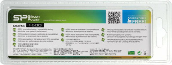 Память DDR3 8Gb 1600MHz Silicon Power SP008GBLTU160N02 RTL PC3-12800 CL11 DIMM 240-pin 1.5В - купить недорого с доставкой в интернет-магазине