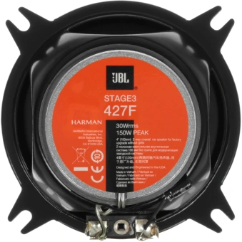 Колонки автомобильные JBL Stage3 427F 150Вт 90дБ 3Ом 10см (4дюйм) (ком.:2кол.) коаксиальные двухполосные - купить недорого с доставкой в интернет-магазине
