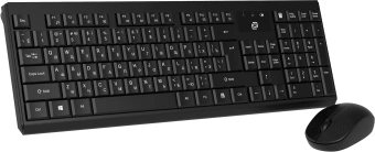 Клавиатура + мышь Оклик S269W клав:черный мышь:черный USB беспроводная slim Multimedia (2070303) - купить недорого с доставкой в интернет-магазине