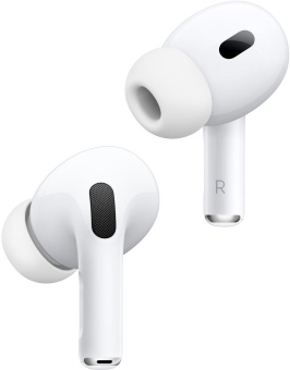 Гарнитура внутриканальные Apple AirPods Pro 2 A2698 A2699 A2700 белый беспроводные bluetooth в ушной раковине (MQD83HN/A) - купить недорого с доставкой в интернет-магазине