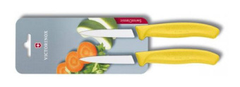 Набор ножей кухон. Victorinox Swiss Classic (6.7606.L118B) компл.:2шт желтый блистер - купить недорого с доставкой в интернет-магазине