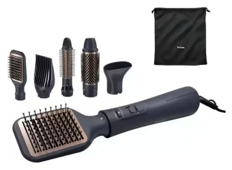 Фен-щетка Philips BHA530/00 1000Вт черный - купить недорого с доставкой в интернет-магазине