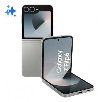 Смартфон Samsung SM-F741B Galaxy Z Flip 6 256Gb 12Gb серый раскладной 3G 4G 1Sim 6.7" 1080x2640 Android 14 50Mpix 802.11 a/b/g/n/ac/ax NFC GPS GSM900/1800 GSM1900 Protect - купить недорого с доставкой в интернет-магазине