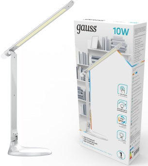 Светильник Gauss GTL204 (GT2041) настольный на подставке белый 10Вт - купить недорого с доставкой в интернет-магазине