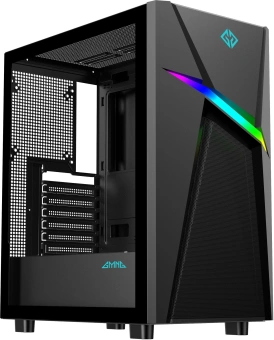 Корпус GMNG GG-CC103 черный без БП ATX 8x120mm 2x140mm 1xUSB2.0 1xUSB3.0 audio bott PSU - купить недорого с доставкой в интернет-магазине