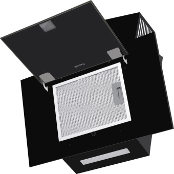 Вытяжка каминная Weissgauff Sigma 60 PB BL черный управление: кнопочное (1 мотор) - купить недорого с доставкой в интернет-магазине