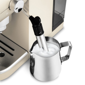 Кофеварка рожковая Kitfort КТ-783-1 1360Вт бежевый - купить недорого с доставкой в интернет-магазине