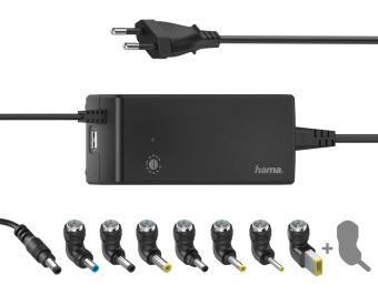 Блок питания Hama H-200004 автоматический 90W 12V-22V 8-коннект. 4A от бытовой электросети - купить недорого с доставкой в интернет-магазине