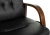 Кресло Бюрократ T-9928WALNUT-CF черный кожа на ножках дерево - купить недорого с доставкой в интернет-магазине