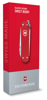 Нож перочинный Victorinox Classic SD Alox Sweet Berry (0.6221.201G) 58мм 5функц. подар.коробка - купить недорого с доставкой в интернет-магазине