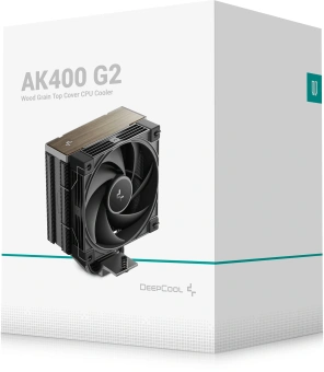 Устройство охлаждения(кулер) Deepcool AK400 G2 Soc-AM5/AM4/1200/1700/1851 черный/коричневый 4-pin 31.45dB Al+Cu 220W 950gr Ret (R-AK400G2-BKNNMN-GJD) - купить недорого с доставкой в интернет-магазине