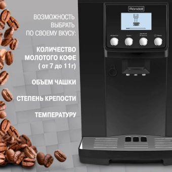 Кофемашина Rondell 1103-RE-01 1450Вт черный - купить недорого с доставкой в интернет-магазине
