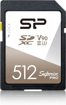 Флеш карта SDXC 512GB Silicon Power SP512GBSDXJA2V10 Superior Pro w/o adapter - купить недорого с доставкой в интернет-магазине