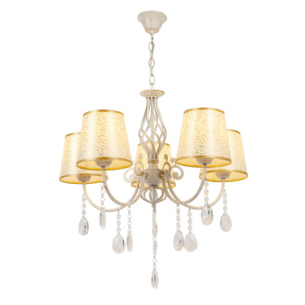 Люстра Hiper Samanta H056-5 подвес. белый/золотистый - купить недорого с доставкой в интернет-магазине