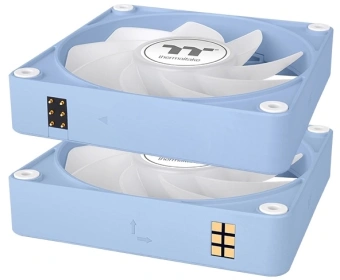 Вентилятор для корпуса Thermaltake CT120 EX Sync Hydrangea ARGB 120х120x25 синий 4-pin 28.5дБ (упак.:3шт) (CL-F196-PL12BU-A) Ret - купить недорого с доставкой в интернет-магазине