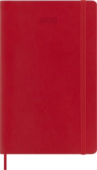 Ежедневник Moleskine CLASSIC SOFT Large 130х210мм 400стр. мягкая обложка красный - купить недорого с доставкой в интернет-магазине