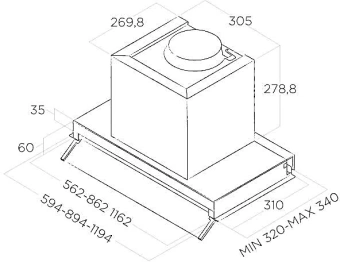 Вытяжка встраиваемая Elica Boxin LX/IX/A/60 нержавеющая сталь управление: поворотные переключатели (1 мотор) - цена, купить или заказать с доставкой в интернет-магазине Вытяжка встраиваемая Elica Boxin LX/IX/A/60 нержавеющая сталь управление: поворотные переключатели (1 мотор) - купить недорого с доставкой в интернет-магазине