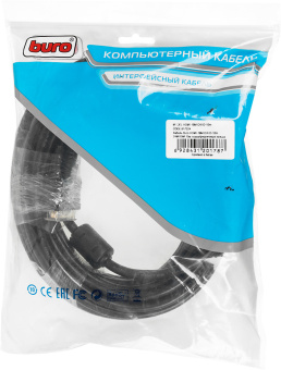 Кабель Buro HDMI (m) DVI-D (m) 10м (HDMI-19M-DVI-D-10M) феррит.кольца черный - купить недорого с доставкой в интернет-магазине